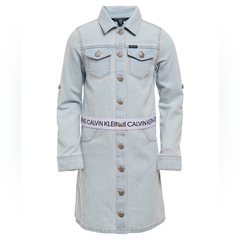 CALVIN KLEIN JEANS denim dress girls L